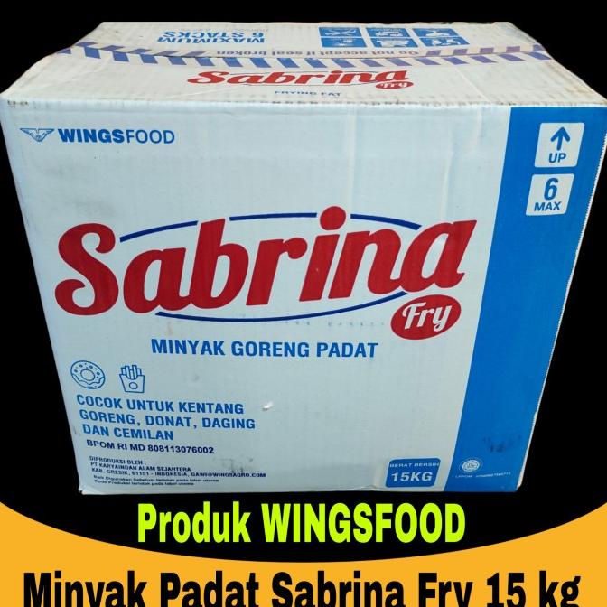 

MINYAK GORENG PADAT SABRINA FRY 15 KG (GOSEND/GRAB) DFBH5612DF