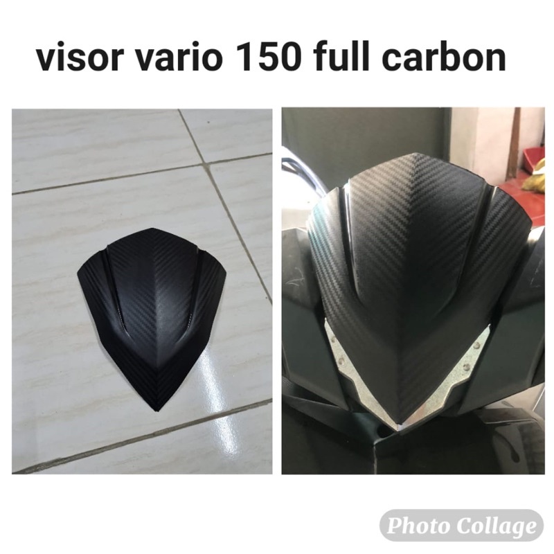 visor vario 150 new vario 160 cbs full karbon dan black anti pecah