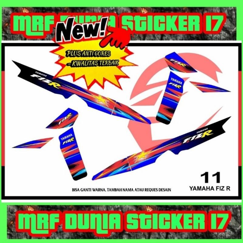 Sticker striping yamaha Fiz R  striping yamaha Fiz R Sticker yamaha Fiz R 11