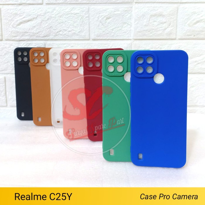 Case Slim Matte Pro Camera Realme C25Y - SC