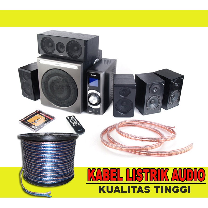 EELIC KAL-I2X30 -10M KABEL LISTRIK AUDIO SERABUT TRANSPARANT 2X30