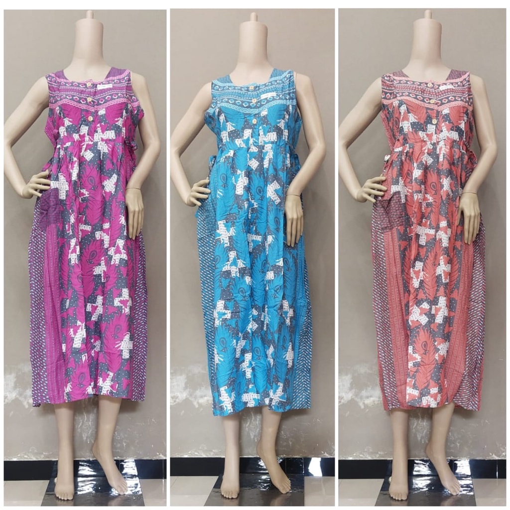 Daster rayon HAP Chibi tanpa lengan size standart - bumil busui
