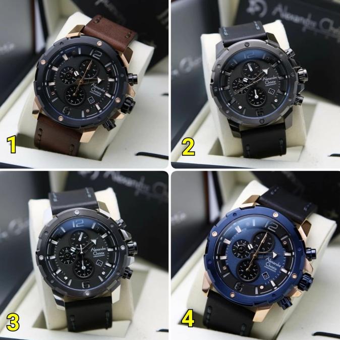 Jam tangan Alexandre Christie AC 6410 AC6410 rosegold black original