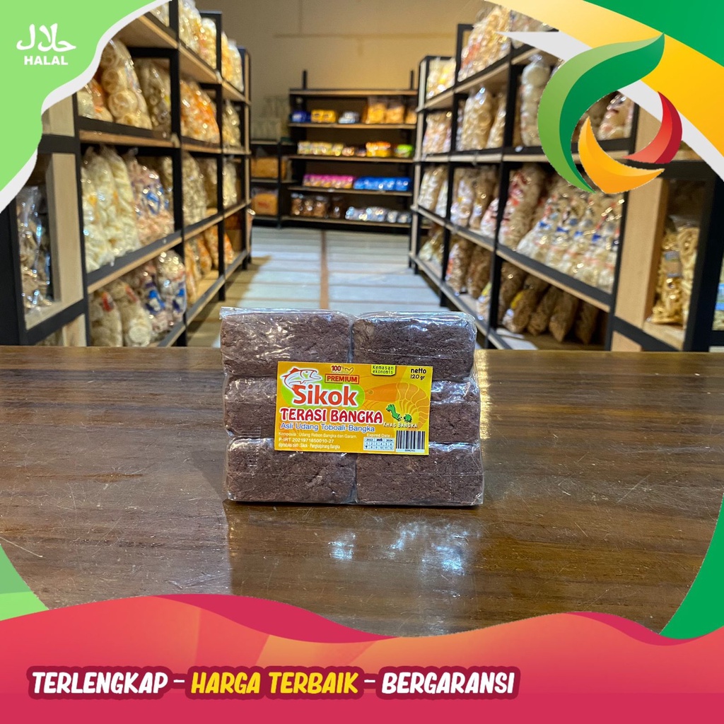 

TERASI BANGKA MERK SIKOK KHAS BANGKA 120GR