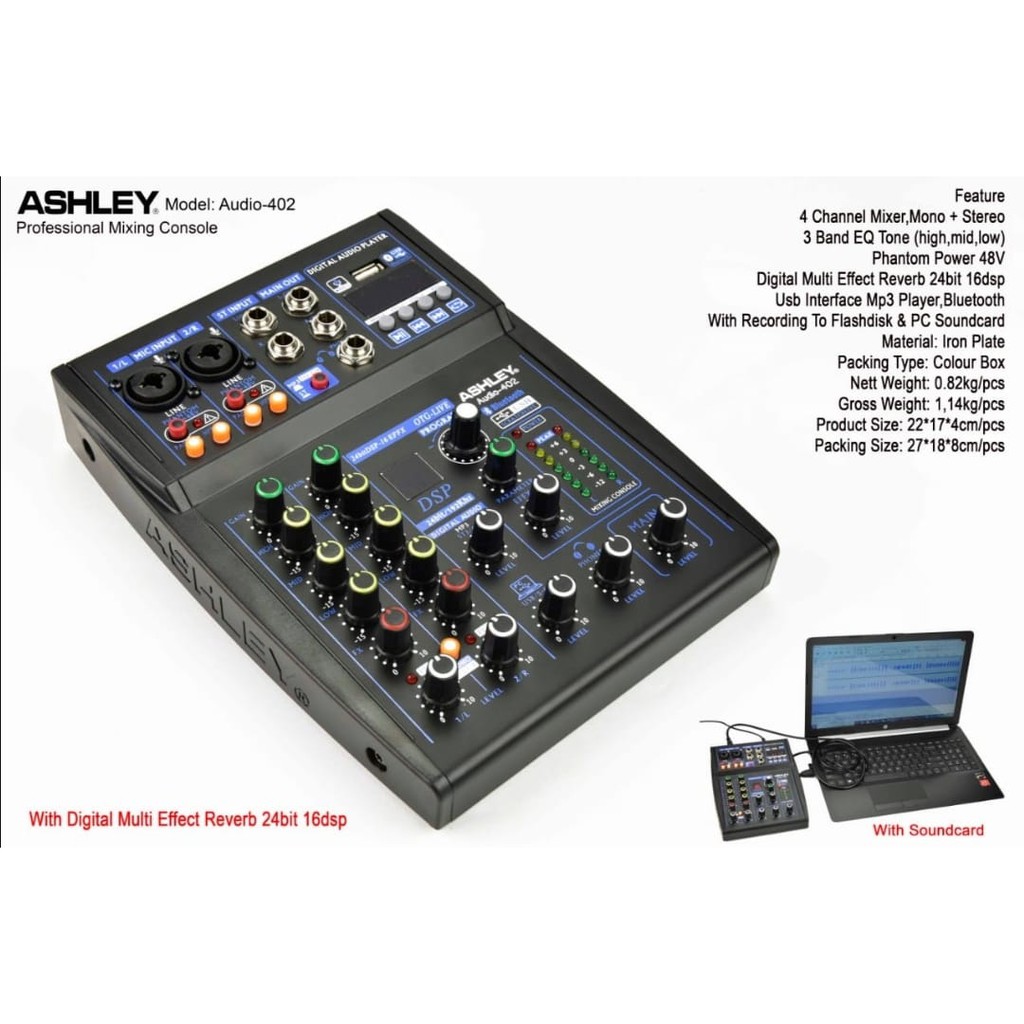 mixer audio ashley audio 402 original
