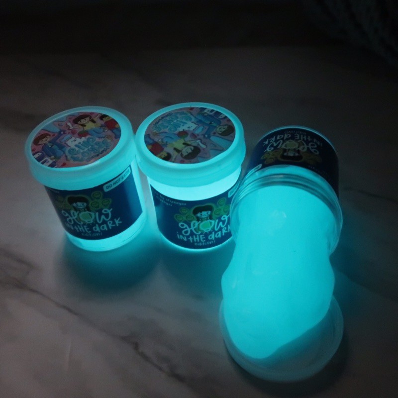 GLOW IN THE DARK SLIME BLUE 50GRAM BY ELIPTOYS BEST SELLER