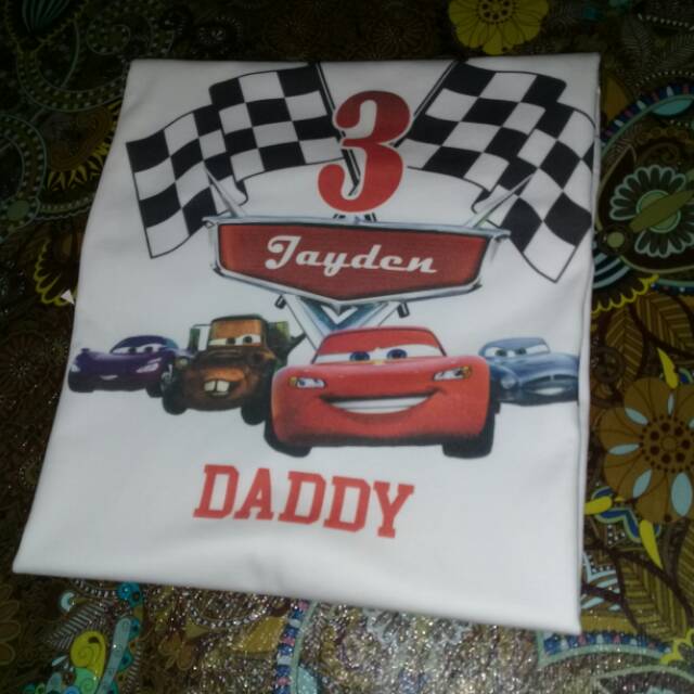 Kaos Cars Ultah | Kaos Cars Family | kaos Bebas Desain