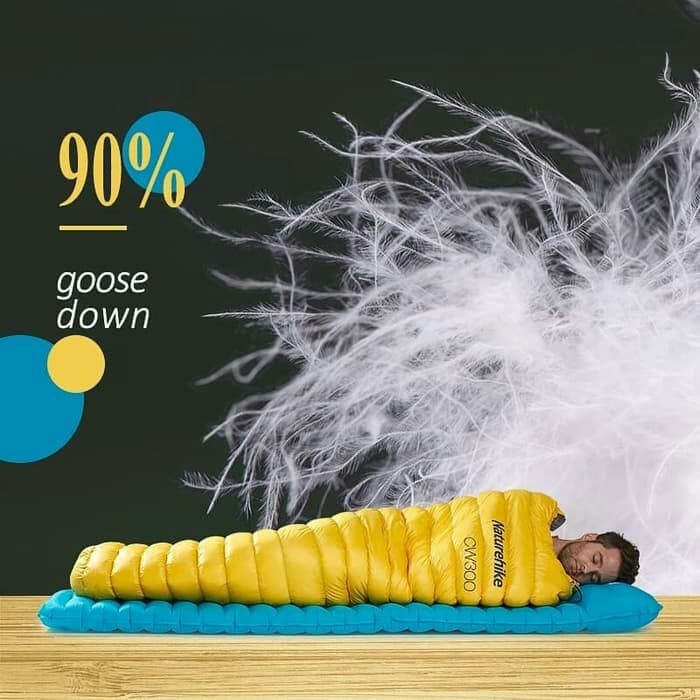 SLEEPING BAG CW300 NATUREHIKE NH18S300-D - Hitam