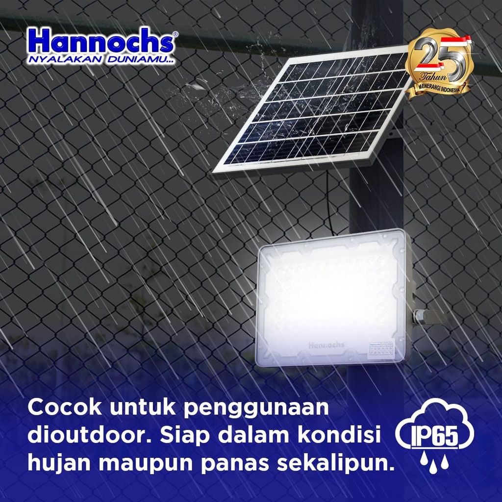 Lampu Sorot Solar Hannochs 60Watt / Led Floodlight Solar Hannochs 60W