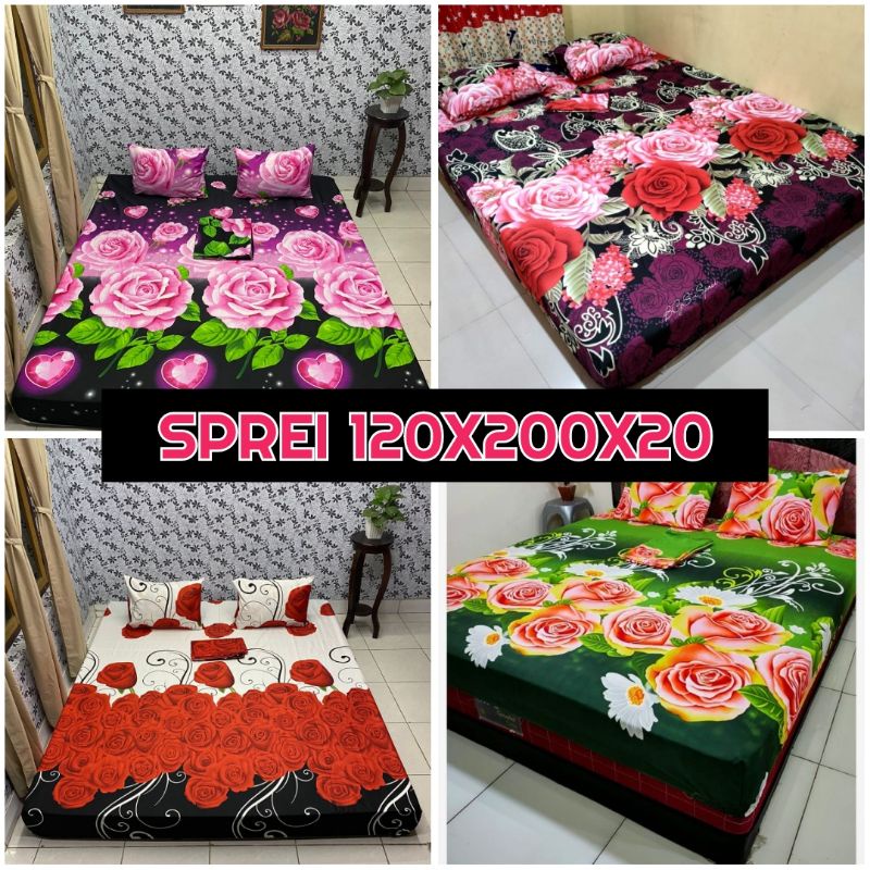 Sprei mawar 120x200 / sprei 120x200