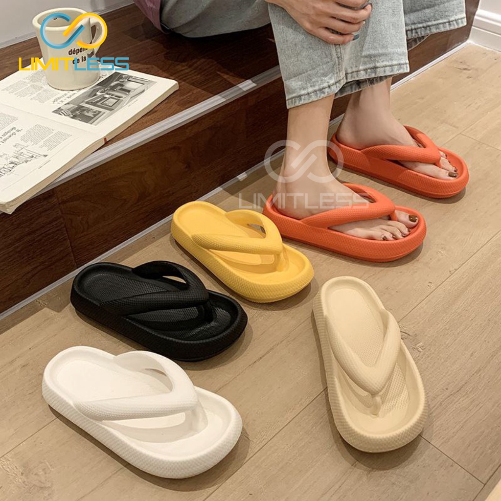 Sendal Japit Wanita Anti Slip Sandal Jepit Cewek Korean Style Empuk Sandal Wanita Terbaru Flip Flop Rumah