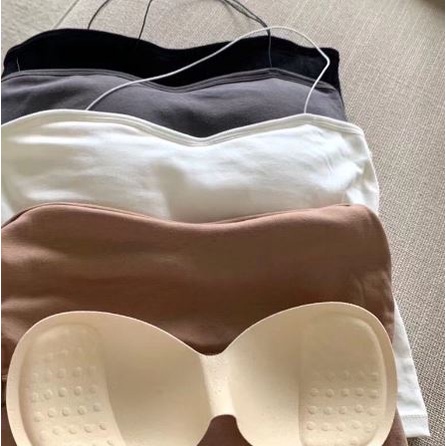 DF BR121 Tanktop Bra Wanita Tank top Model Tali Satu Tali Spagetti Korean Fashion Import