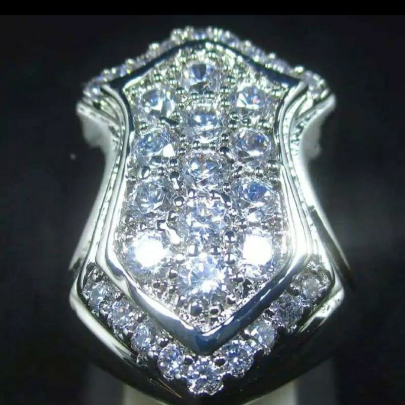 Cincin Batu Permata Zircon Terompah