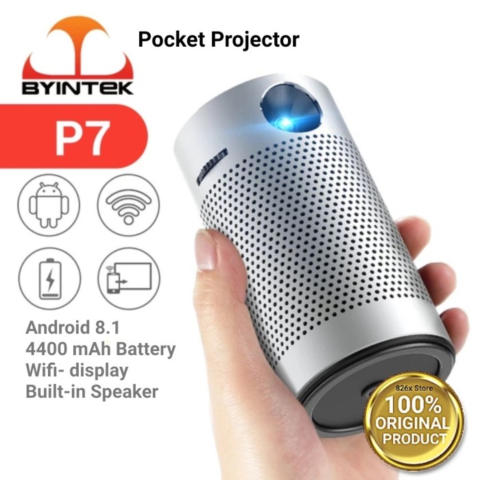 BYINTEK UFO P7 SMART POCKET PROJECTOR 4K ANDROID WIFI PROYEKTOR