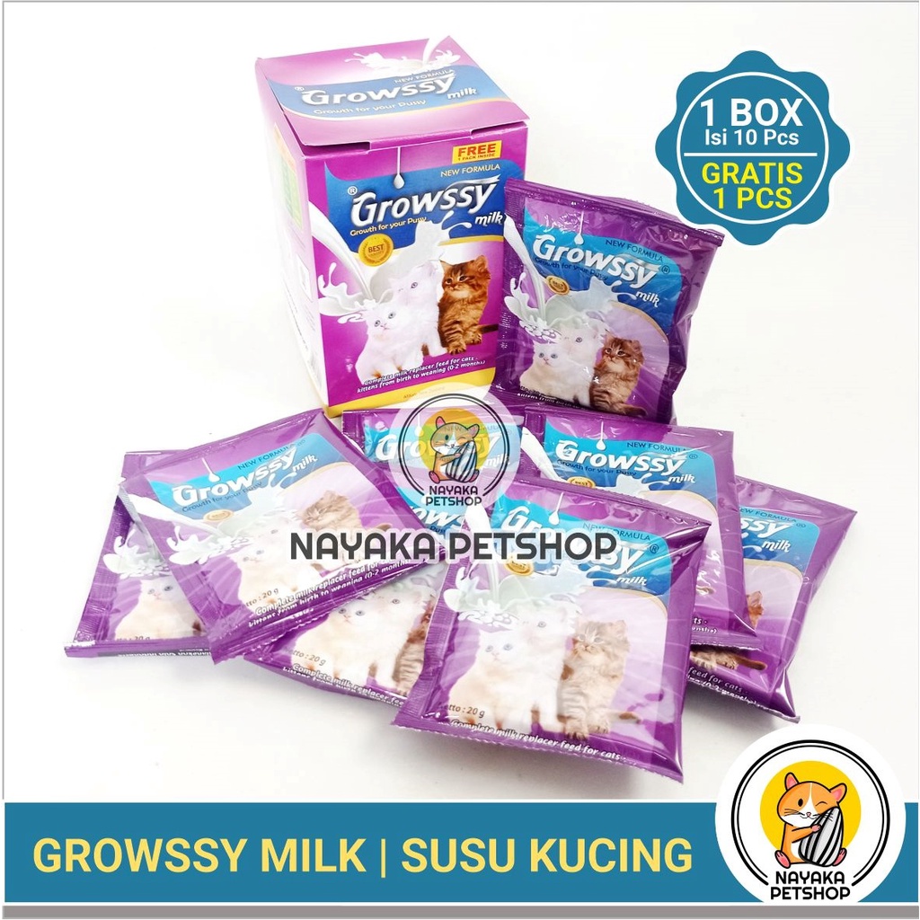 Growssy Milk Cat 1 Box Dus Susu Anak Kucing Kitten