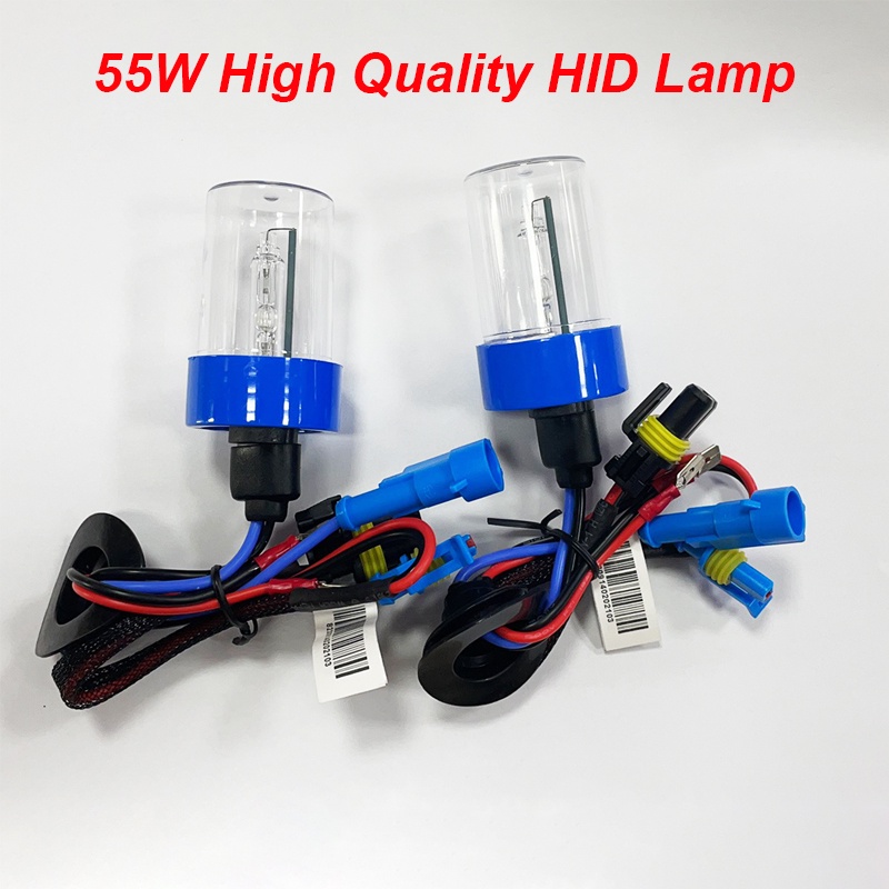 2 Pcs 55W Xenon H1 H7 H11 H3 H8 9005 9006 9012 HB3 HB4 D2H Lampu Bohlam Lampu Mobil Terang Lampu HID Xenon Lampu 3000K 4300K 8000K 6000K 10000K