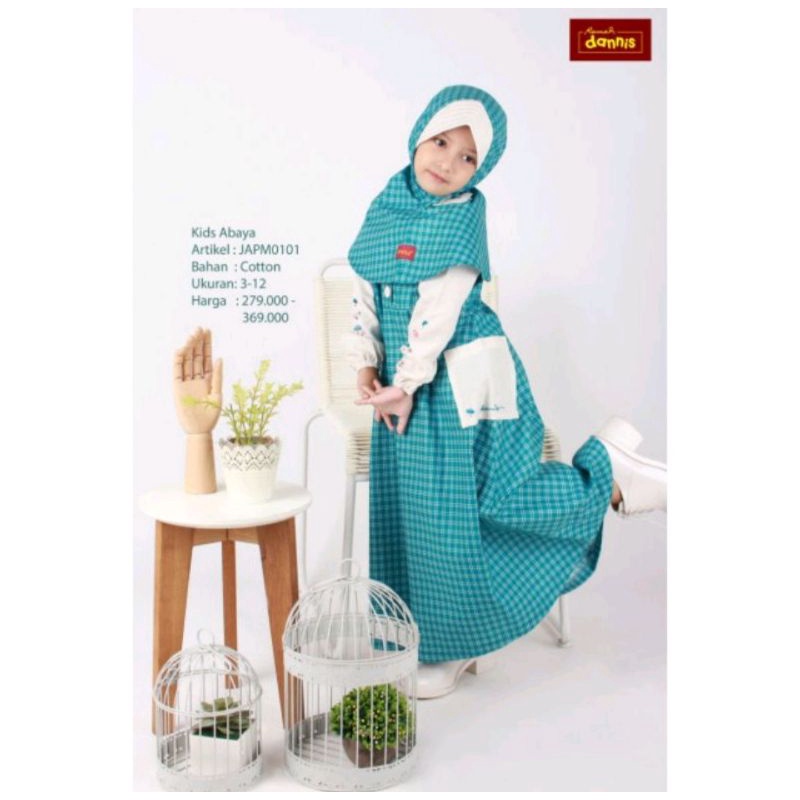 Gamis Anak Dannis JAPM 0101 Biru Tosca