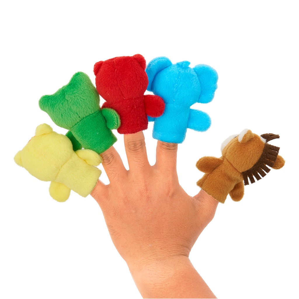 Little Friends Finger Puppet Animal Number - LFF1012 / Mainan Boneka Jari Anak Isi 5pcs