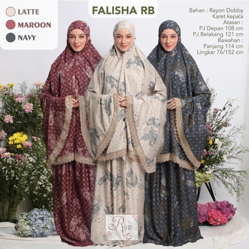 mukena dobby renda super jumbo ori ryn rhayanh