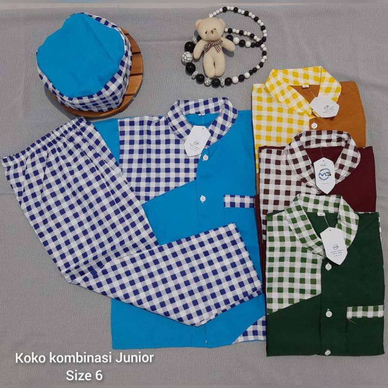 Koko Kombinasi Junior/koko anak/baju koko anak
