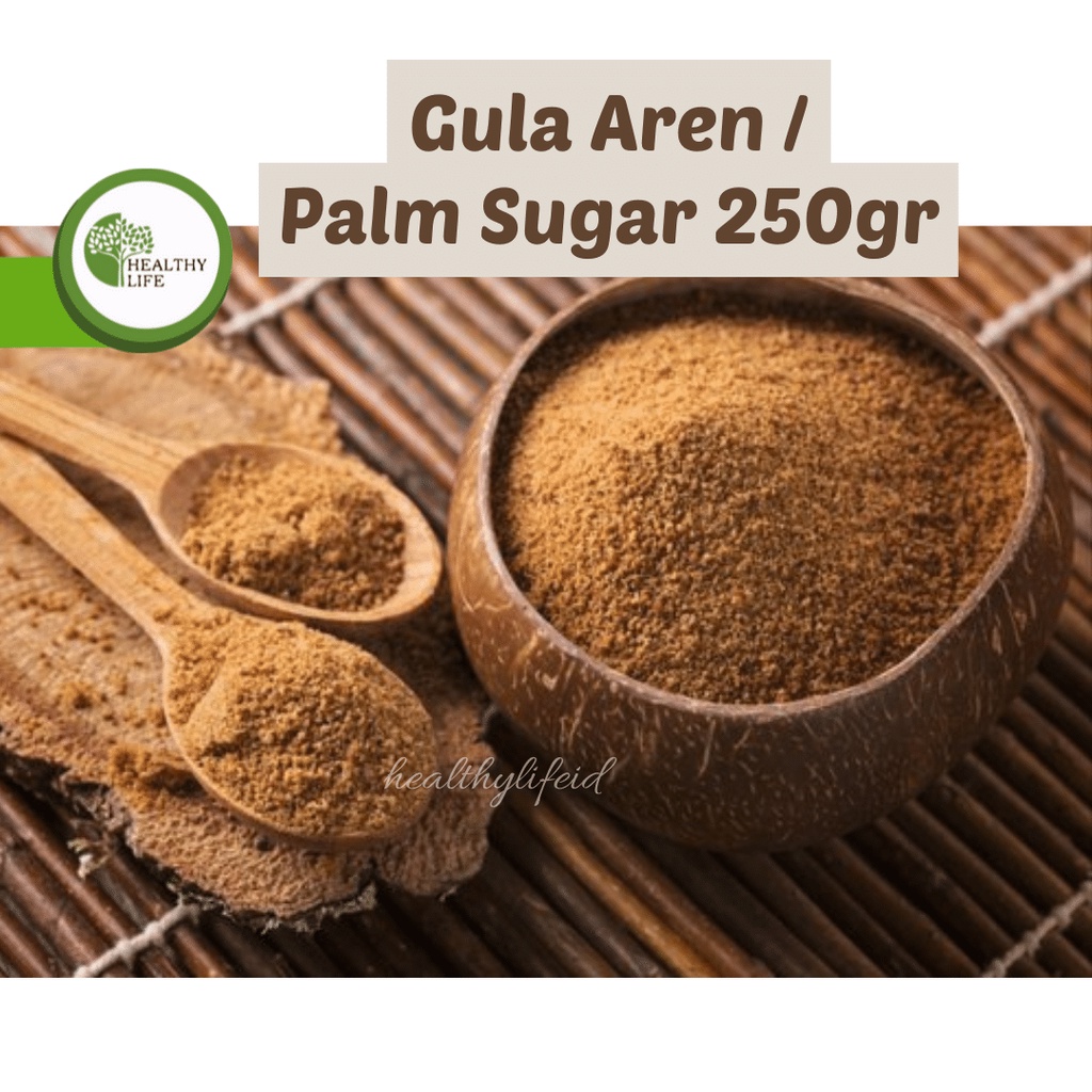 Gula Aren Organik Murni 100% 250gr / Gula Semut Aren Organik ( Arenga Palm Sugar / Arenga Sugar / Palm Sugar) Murni 100%