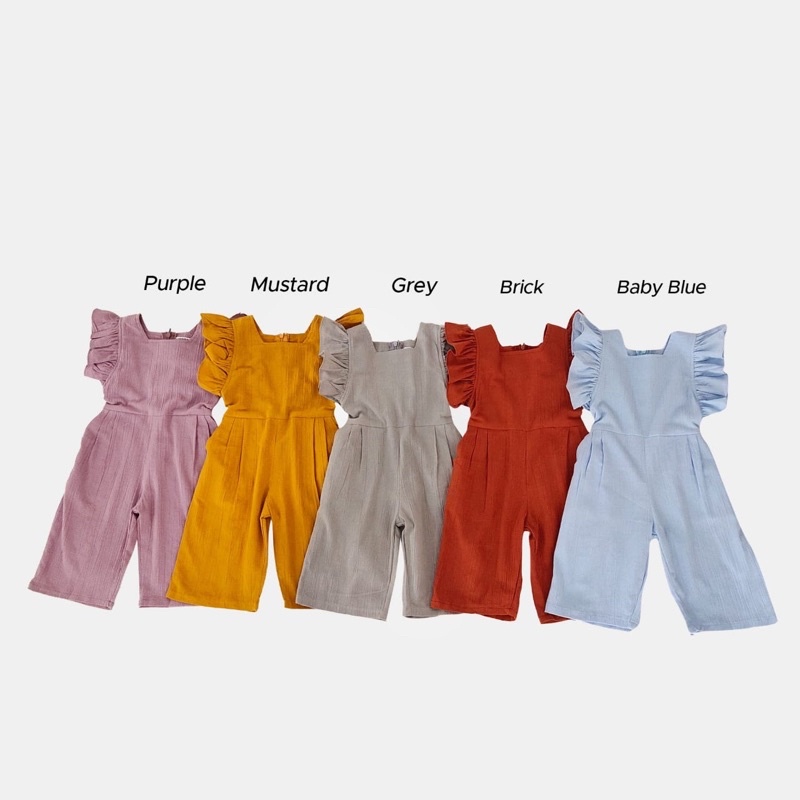 KIDDIEPODS - Kanaya Jumpsuit / Jumpsuit anak perempuan / Romper Anak perempuan / Terusan Anak Perempuan 1-10 tahun