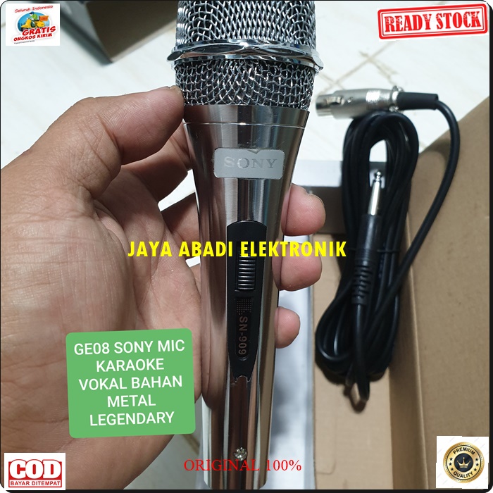 G08 SONY MIC KABEL KARAOKE LEGENDARY DYNAMIC MICROPHONE MEETING MC PIDATO SEMINAR CERAMAH IMAM ACARA LEGENDARIS PORTABLE VOKAL ARTIS AUDIO SOUND SISTEM PROFESIONAL PRO PENGERAS SUARA HIFI BAHAN METAL FULL BESI SUARA SENSITIF DAN JERNIH BISA SEGALA JENIS