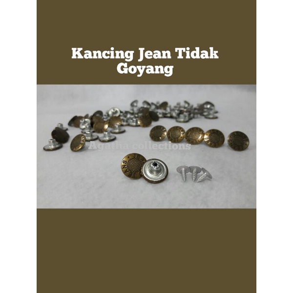 Kancing jeans / knop jeans mati (per pack ±100bj)