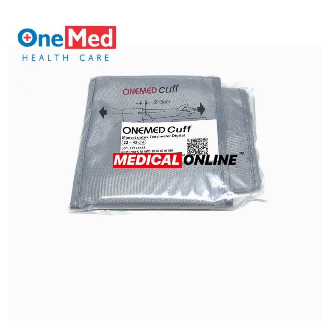 MANSET TENSIMETER DIGITAL DEWASA UKURAN XL ONEMED 22-45CM MEDICAL ONLINE MEDICALONLINE