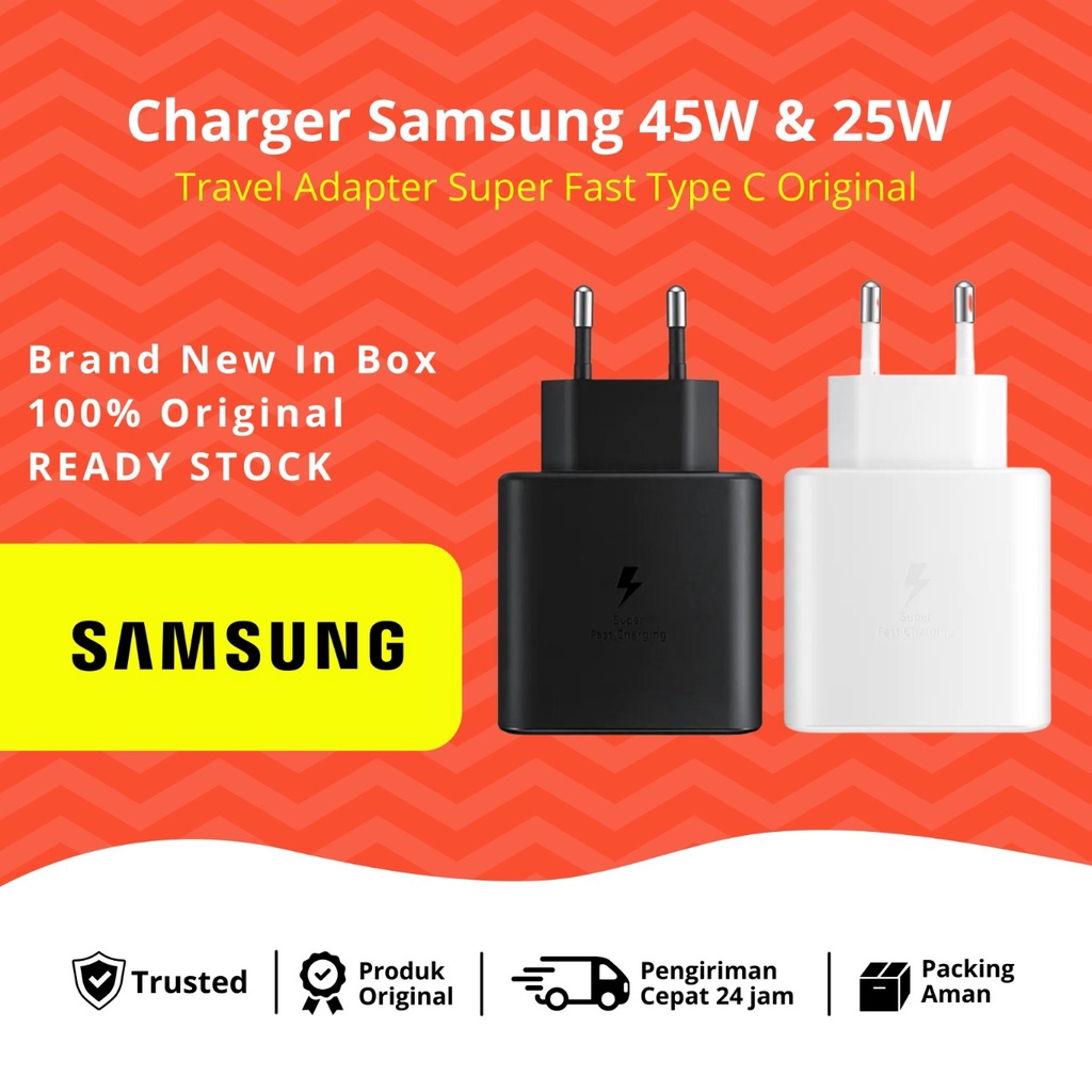 CHARGER SAMSUNG S22 Ultra Plus 45W 25W SUPER FAST CHARGING ORIGINAL Type C