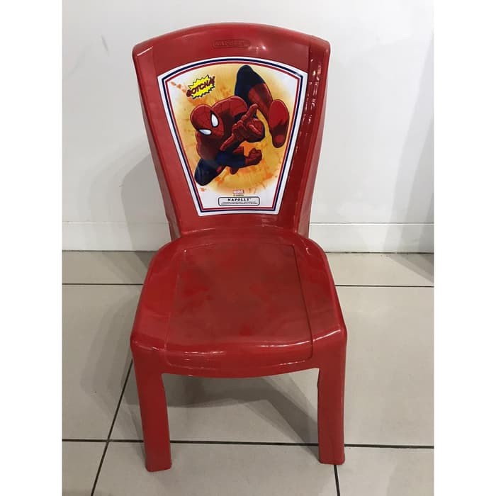 Kursi belajar anak laptop Spiderman Napolly Motif Karakter Spider Man