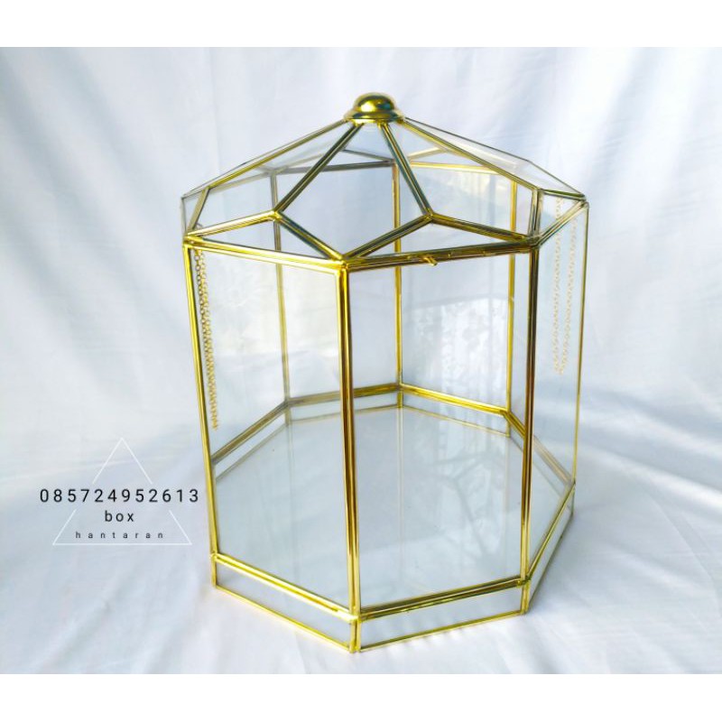 box hantaran terarium / box seserahan nikah / seserahan