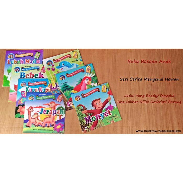 STOCK TERBARU"Buku Cerita / Dongeng Anak Bergambar Seri Mengenal Hewan"