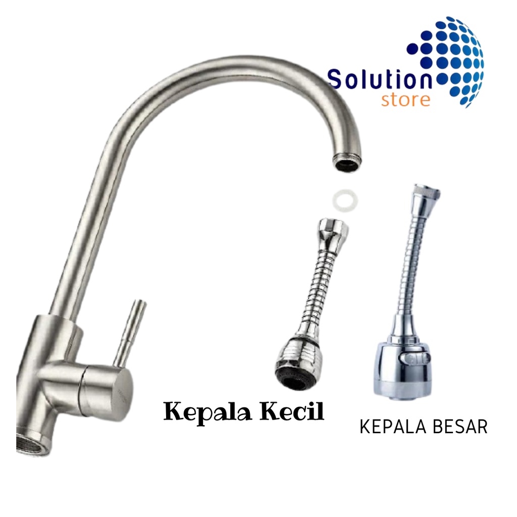 Sambungan Kepala Keran Switch On Off Sambungan Keran Air Turbo Faucet