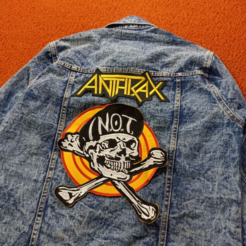 BACKPATCH BORDIR ANTHRAX SATU SET BEST QUALITY LIMITED EDITION