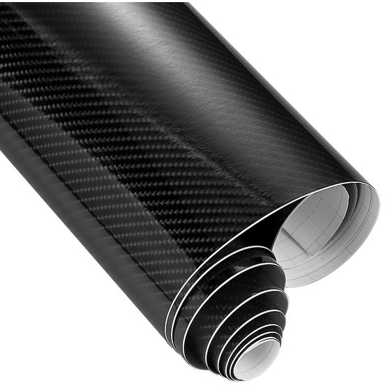 Stiker Vinyl Carbon Fiber 5D Multifungsi 152 x 10 CM - OMRSCLBK Black