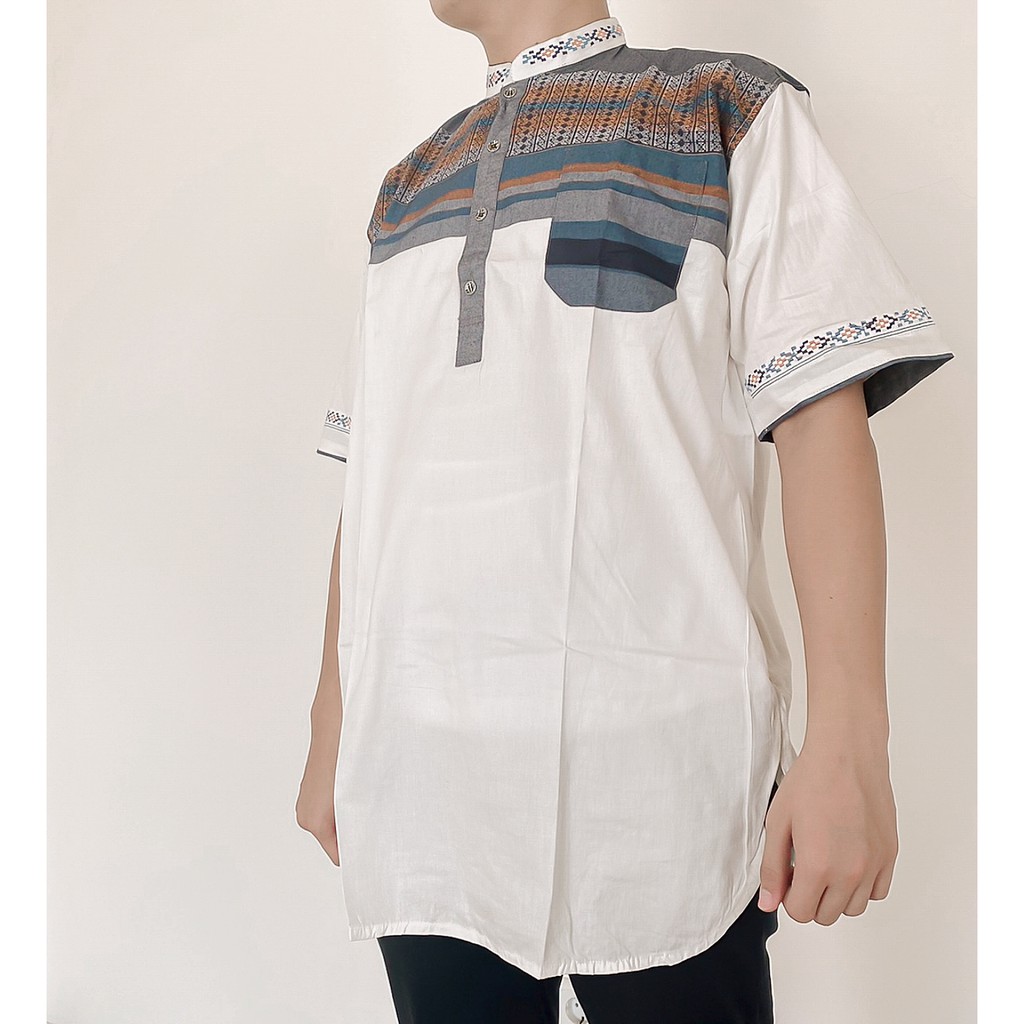 Gamis Koko Kombinasi - Orange 21010B