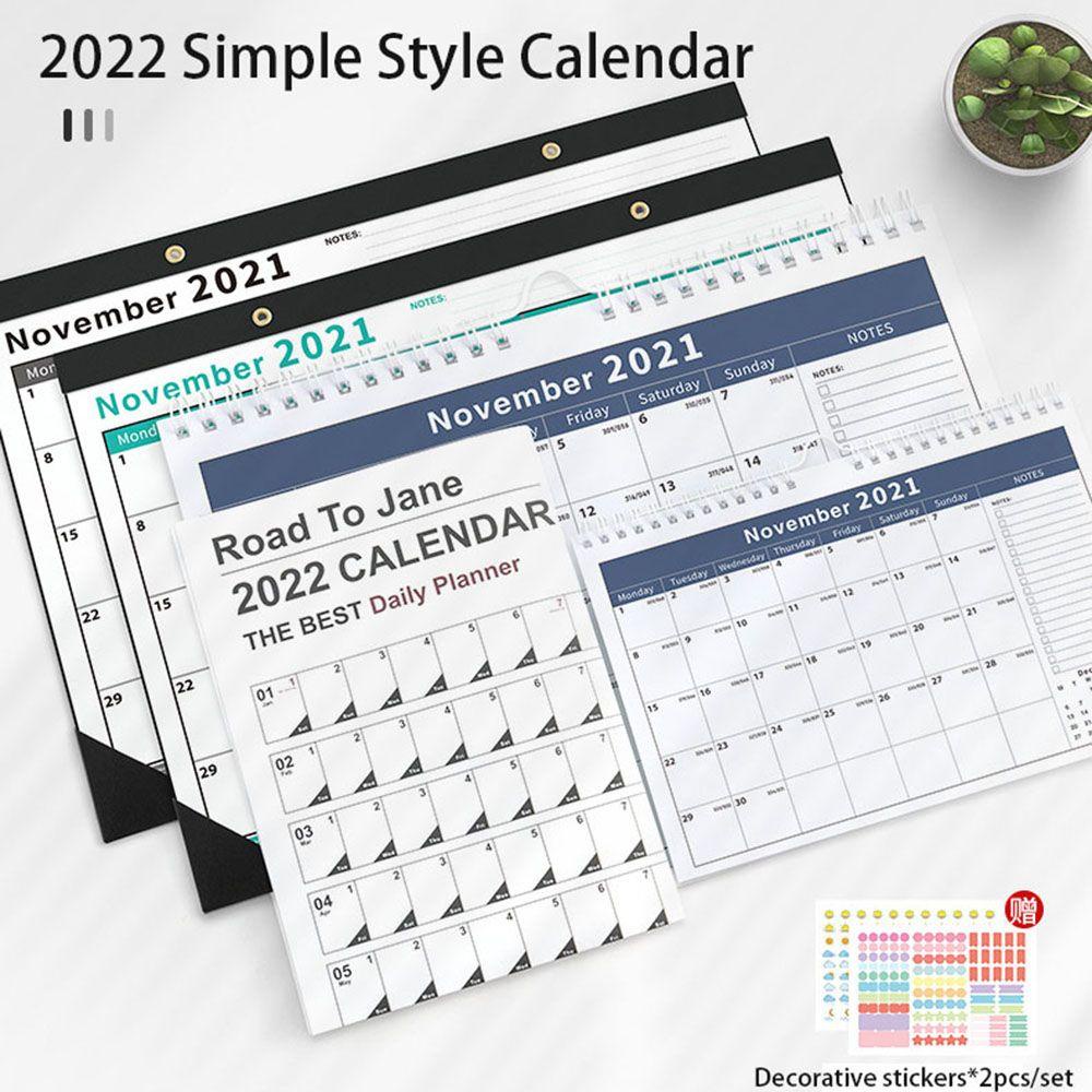 Kalender Dinding Nanas 2022desk Plan Monthly Planner Wall Decor
