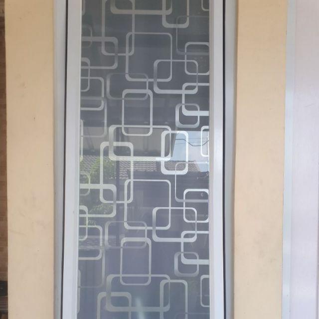 Sandblast / Kaca Film / Sticker / Stiker Kaca / Stiker Motif Minimalis