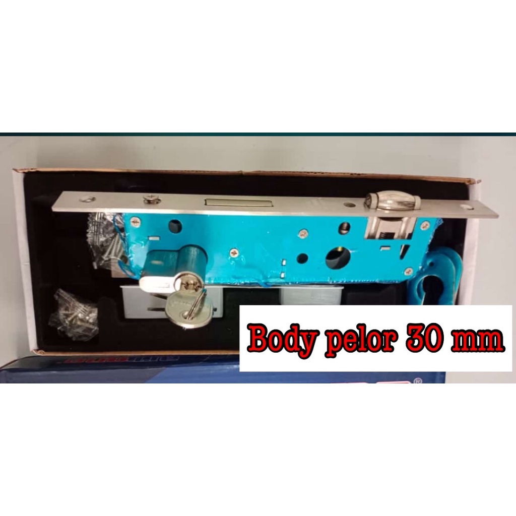 BODY KUNCI PELOR 30 MM body kunci pintu duaPINTU ALUMUNIUM BODY KUNCI PELOR PINTU ALUMUNIUM Body Pelor 30 mm set pintu alumunium kunci pelor alumunium kunci pintu pelor 30 mm produk dekkson kunci pintu dobel Double lockcase roller alumunium kaca 30 mm set