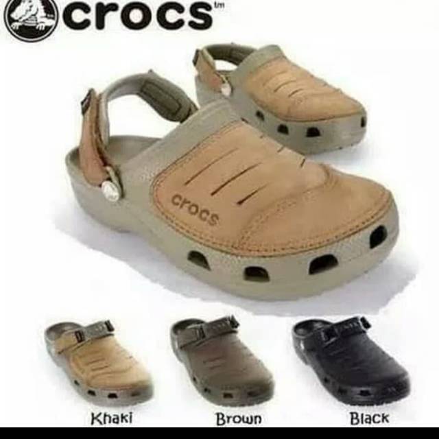 Sendal Crocs pria/ sendal Crocs Yukon leather