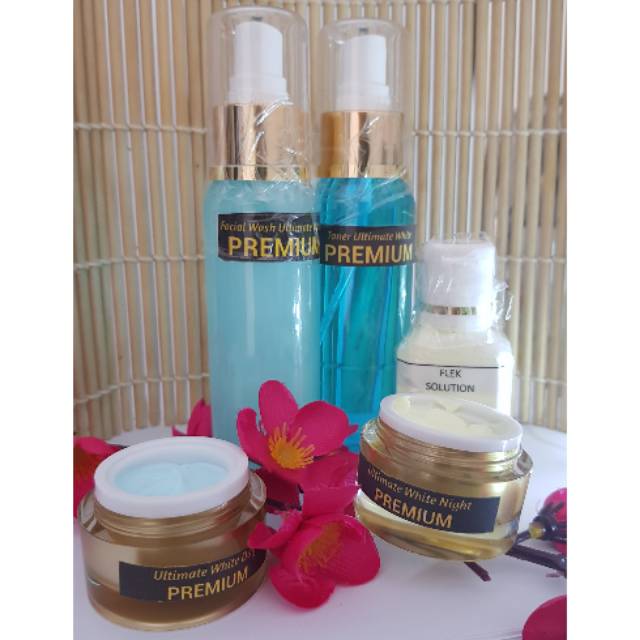 Paket Ultimate White Premium+Obat Fleksol/Paket Flek Platinum+Obat Totol Fleksol