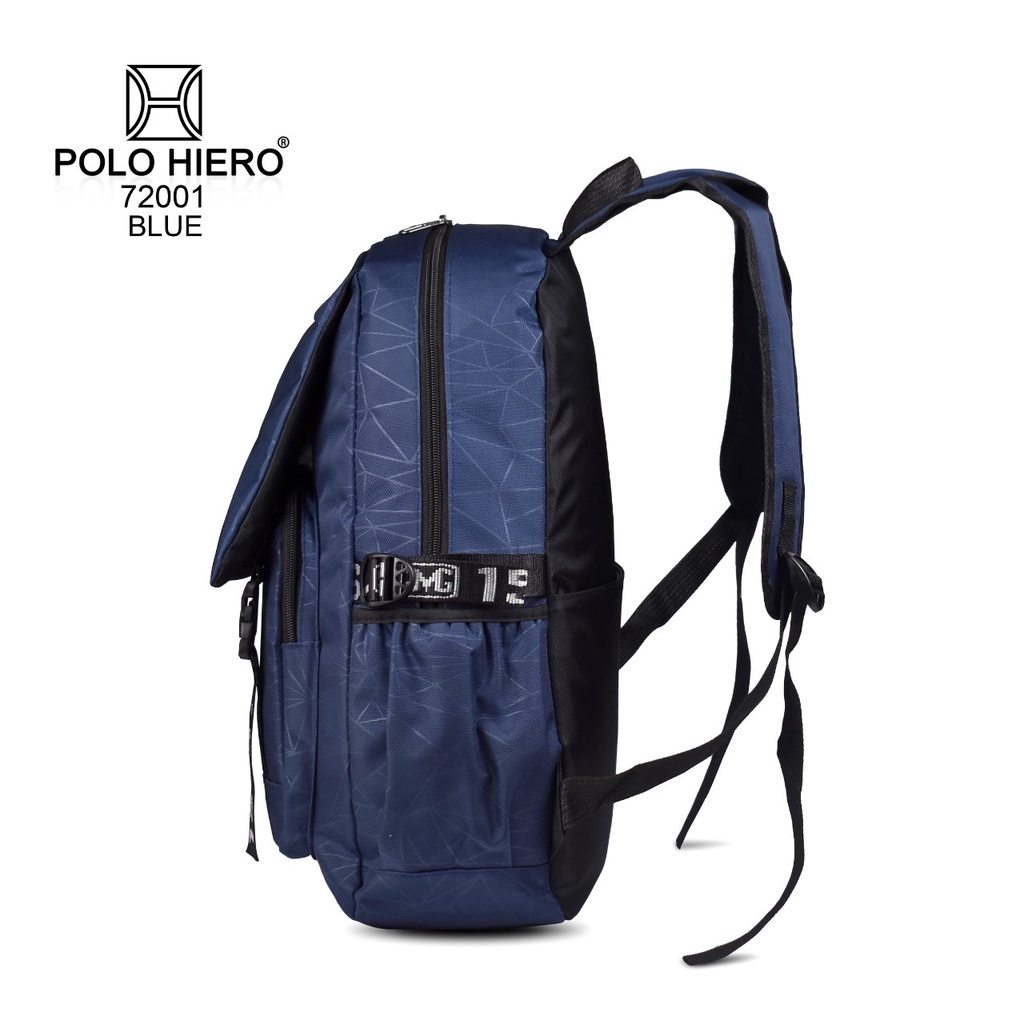 { FF } New Arrival / Tas Ransel Sekolah / Tas Fashion Unisex Polo Hiero 72001 / Tas pria Ransel Wanita Laptop