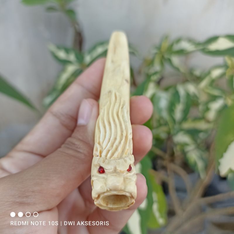 once akar bahar putih ukir naga