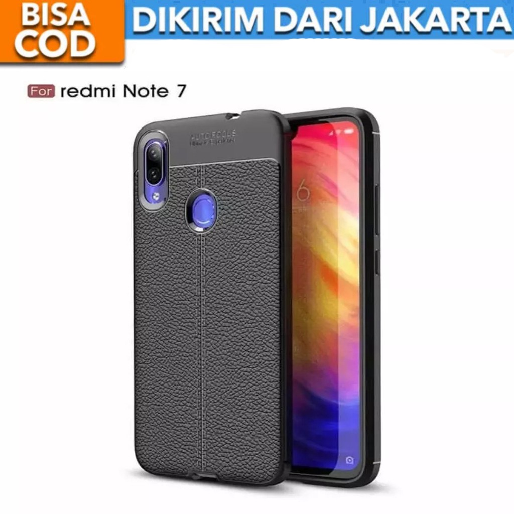 Case Auto Focus Redmi Note 7 / Note 7 Pro Leather Experience SoftCase Slim Ultimate / Casing Kulit