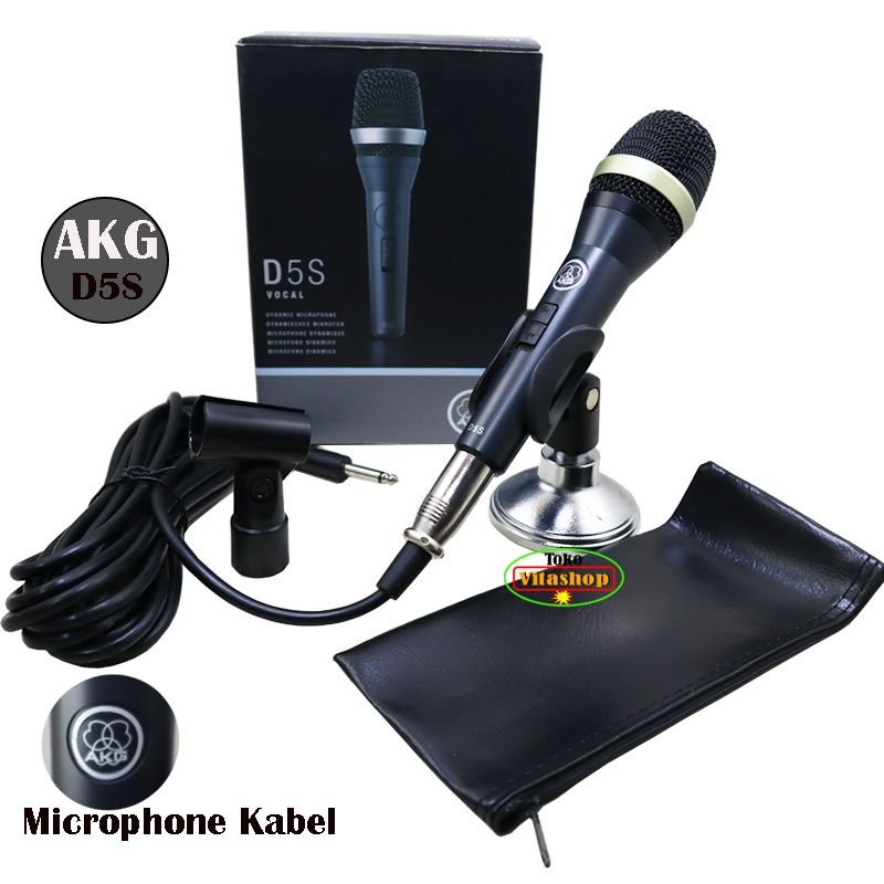 MIC KABEL AKG D5S MICROPHONE VOCAL PROFESIONAL SUARA JERHIH DAN HALUS