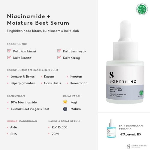 SOMETHINC NIACINAMIDE + MOISTURE BEET SERUM 20ML