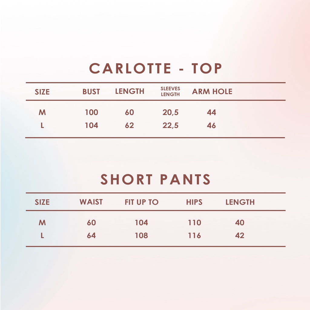 Cielyn - Carlotte Homwear Set