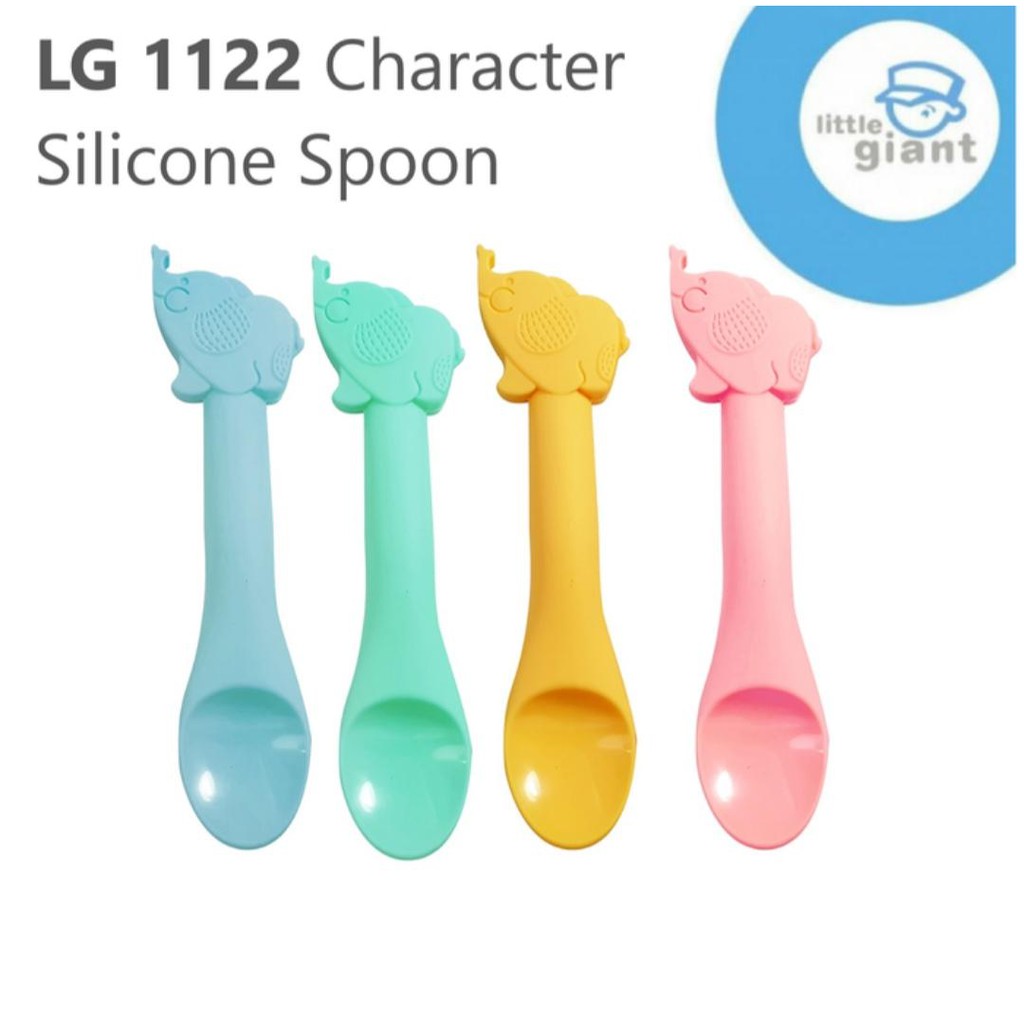 Little Giant LG 1122 Character Silicone Spoon Sendok Makan Bayi