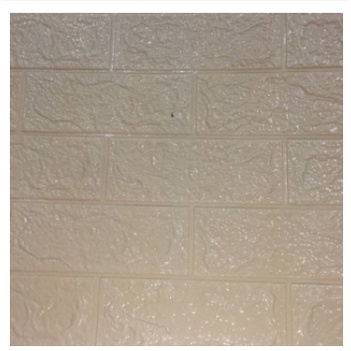 Belikuy COD Wallpaper Dinding Foam 3D Kecil Motif Batu Bata / walpaper dinding Foam U96-CREAM